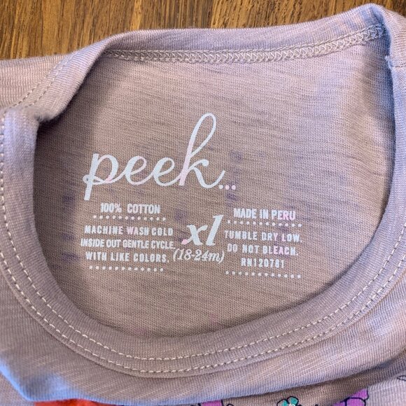 PEEK 3D Flower Unicorn T-Shirt Girls XL 18-24 NEW Creativity Tee Toddler Top NWT - Picture 4 of 5